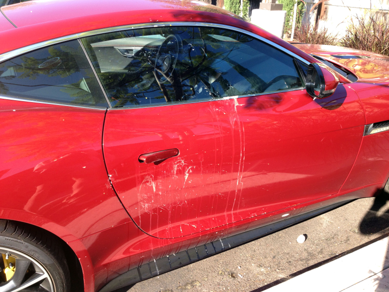 F-Type with optional egg splattered door.
